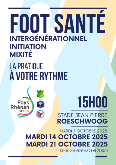 affiche football santé ROESCHWOOG